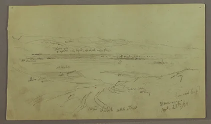 Dibujo, Colinas y Llanuras, 29 de abril de 1868