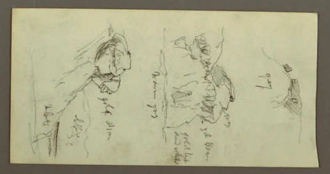 Dibujo, Cimas y laderas, posiblemente 1868