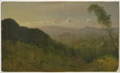 Dibujo, Paisaje montañoso, 1865