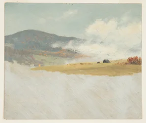 Dibujo, Paisajes de colinas, 1865-75