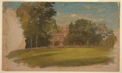 Dibujo, Casa en Hudson, Nueva York, ca. 1885
