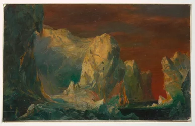 Dibujo, Fantasía de iceberg, probablemente 1859