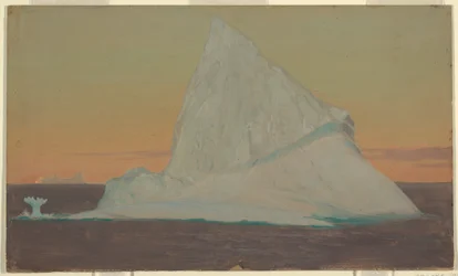 Dibujo, Iceberg y flor de hielo, junio o julio de 1859
