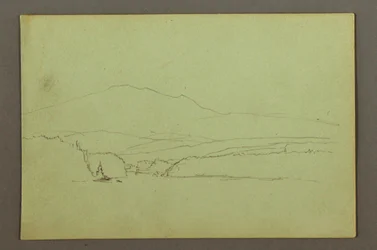 Dibujo, Lago, hillrange, posiblemente 1856