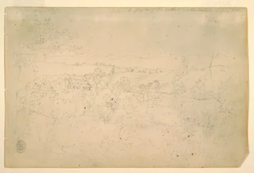Dibujo, Paisaje, julio de 1844