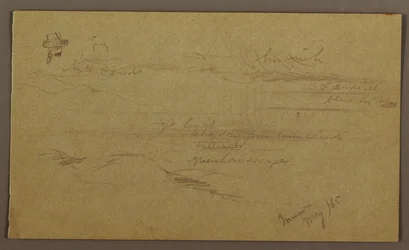 Dibujo, Paisaje, mayo de 1865