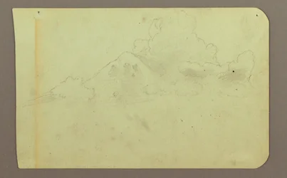 Dibujo, Paisaje con nubes; reverso: Montaña, 1883