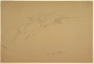 Dibujo, Paisajes entre Golling y Abtenau, 5 de agosto de 1868