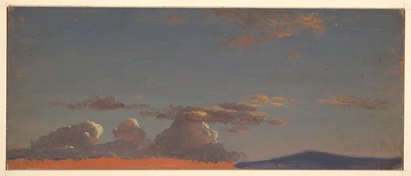 Dibujo, Maine  estudio del cielo, ca. 1868-69