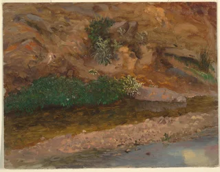 Dibujo, Margen de un arroyo, 1860-70