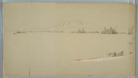 Dibujo, Lago Millinocket, Maine, septiembre de 1878