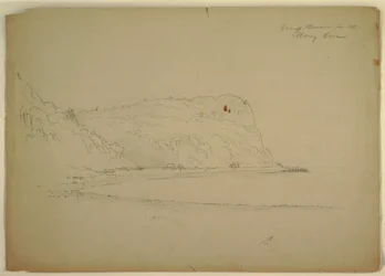Dibujo, "Cueva de los monos", 1851