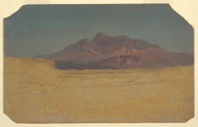 Dibujo, Paisaje de montaña, 1868