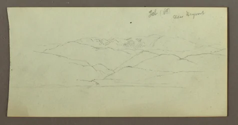 Dibujo, Cordillera, febrero de 1868