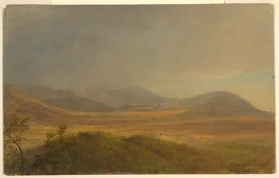 Dibujo, Paisaje montañoso, mayo de 1865
