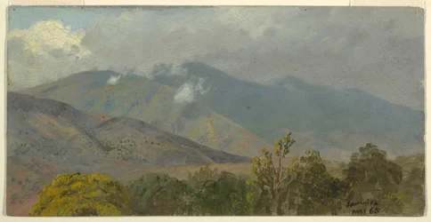 Dibujo, Paisaje montañoso, mayo de 1865
