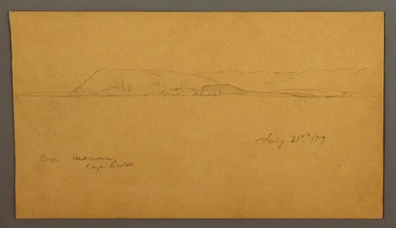 Dibujo, Costa montañosa, 21 de julio de 1859