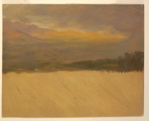 Dibujo, Paisaje montañoso, 1860-70