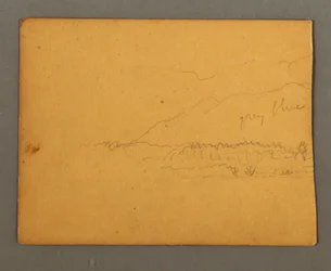 Dibujo, Montañas, posiblemente 1856