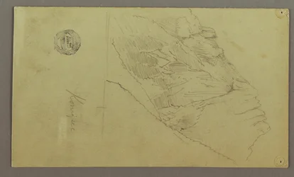Dibujo, Montaña, posiblemente 1868