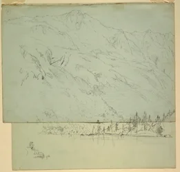 Dibujo, Monte Katadhin, Maine, 1870-78