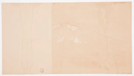 Dibujo, Monte Katahdin desde el sureste; reverso: Monte Katadhin, 1876-78