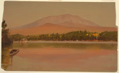 Dibujo, Monte Katahdin desde Togue Pond, 1875-80