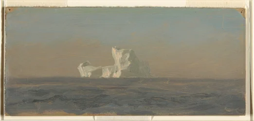 Dibujo, frente a Iceberg, Terranova, junio de 1859
