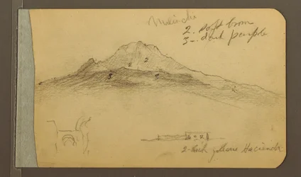 Dibujo, Pico de Malintzi, 1889