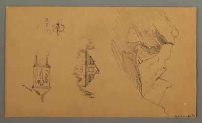 Dibujo, Pinos, posiblemente 1868