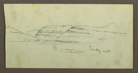 Dibujo, Llanura y cordillera, posiblemente 1868
