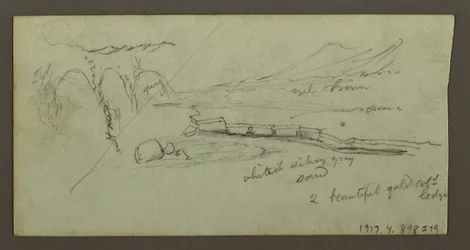 Dibujo, Llanura y cordillera, posiblemente 1868