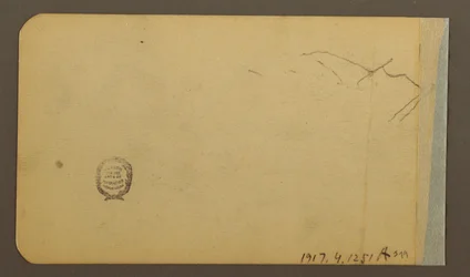 Dibujo, Llanura, colina, ciudad; Verso: Cordillera, 1889