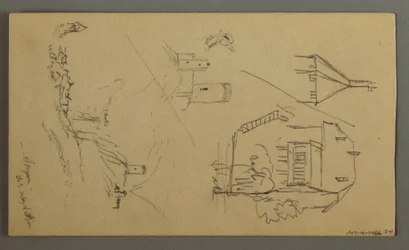 Dibujo, Estudios de plantas, Notas de plantas, Cascada, 1868
