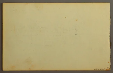 Dibujo, Estudio de plantas, caras, posiblemente 1844