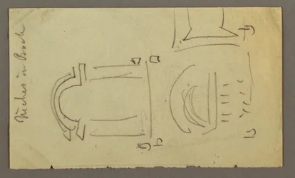 Dibujo, Diseño rectangular, posiblemente 1868
