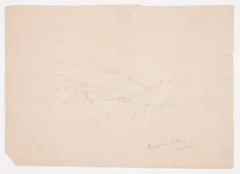 Dibujo, Lago Ripogenus, ca. 1855