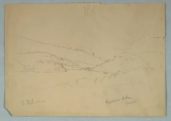 Dibujo, Lago Ripogenus, ca. 1855