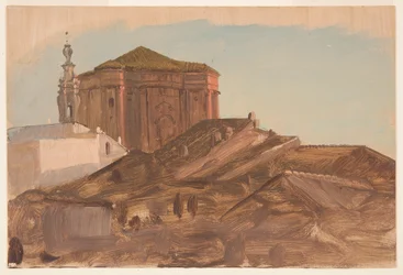 Dibujo, Tejados cerca de Sant