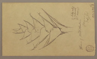 Dibujo, Paisaje marino, 29 de abril de 1865