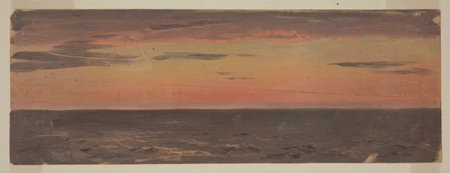 Dibujo, Paisaje marino, junio de 1859