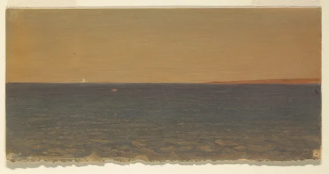 Dibujo, Paisaje marino con iceberg, 1859