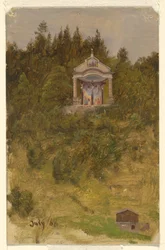 Dibujo, Santuario, Baviera, julio de 1868