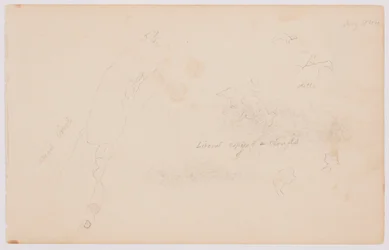 Dibujo, Bocetos de nubes y abedul muerto, julio de 1844