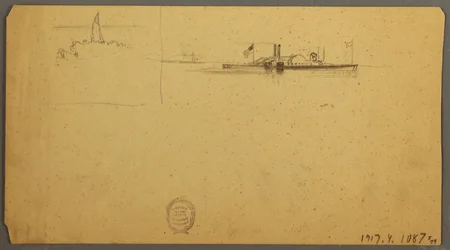 Dibujo, Estudio del cielo sobre la cresta, junio de 1882