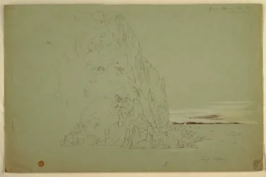 Dibujo, "Cabeza meridional", 1851