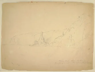 Dibujo, "Statue Rock", septiembre de 1851