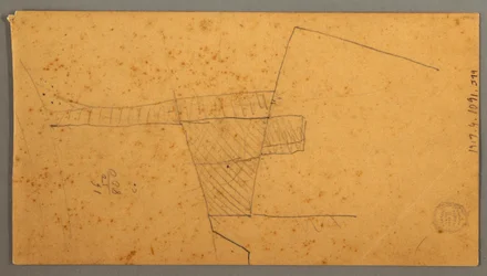 Dibujo, Barco de vapor, estudio del cielo, 30 de junio de 1866
