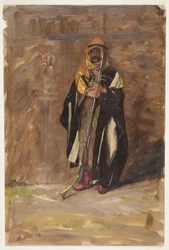 Dibujo, Estudio de un beduino de pie, 1869