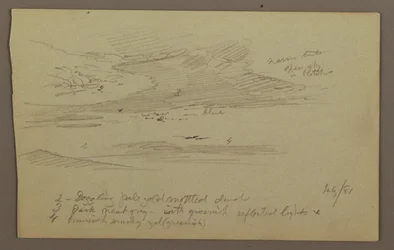 Dibujo, Cumbre y cielo, julio de 1881